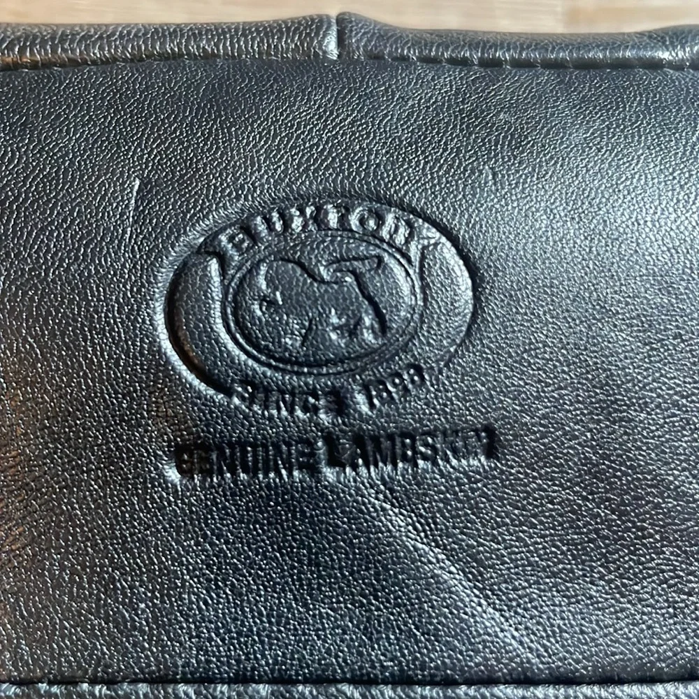 Buxton Cashmere Lambskin Patchwork Travel Case🖤
